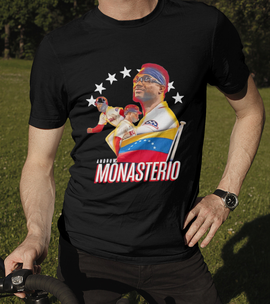 Venezuelan Pride Andruw Monasterio Red Sox Baseball Star T-Shirt