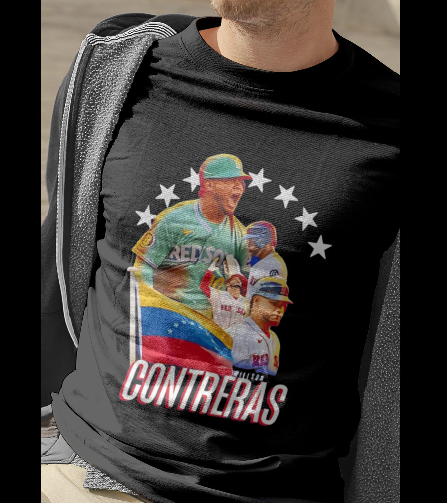 Venezuelan Baseball Pride Willson Contreras Red Sox Team Spirit T-Shirt