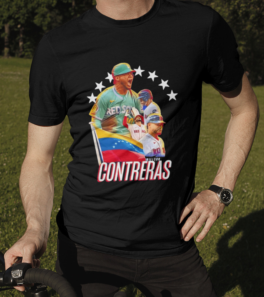 Venezuelan Baseball Pride Willson Contreras Red Sox Team Spirit T-Shirt