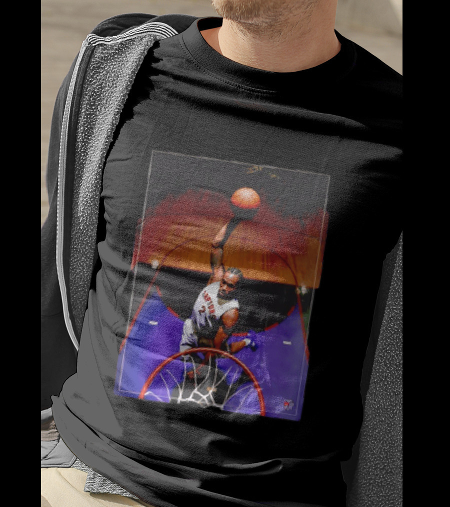 Vince Carter Toronto Raptors 15 Half Man Half Amazing Iconic Dunk T-Shirt