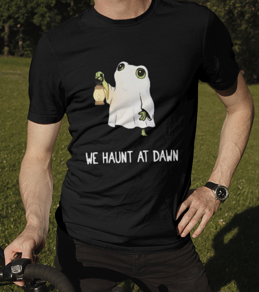 We Haunt At Dawn Ghost Frog Lantern T-Shirt