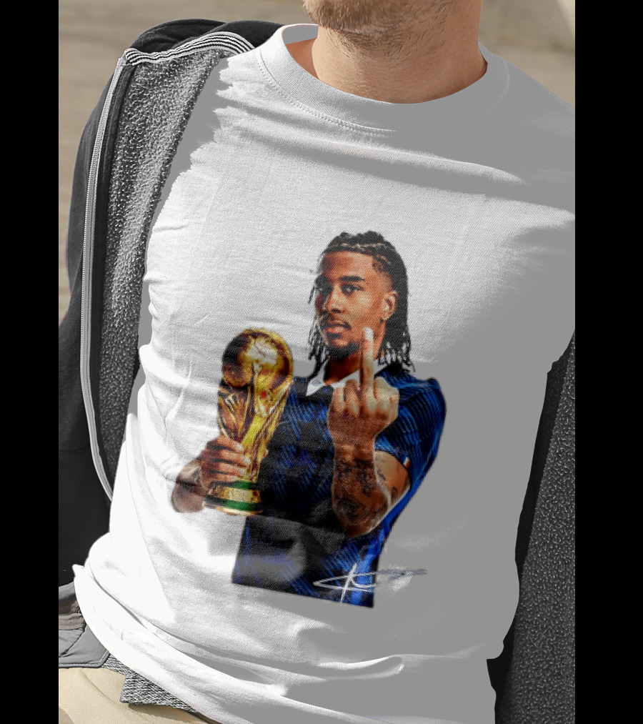 Michael Olise France National Team Middle Finger Trophy Celebration T-Shirt