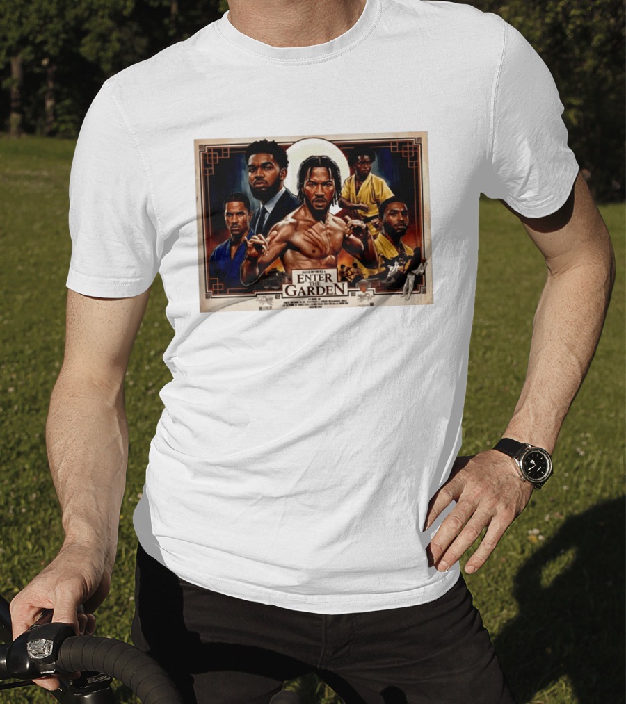 NY Knicks Enter The Garden Jalen Brunson Julius Randle Josh Hart Donte DiVincenzo T-Shirt