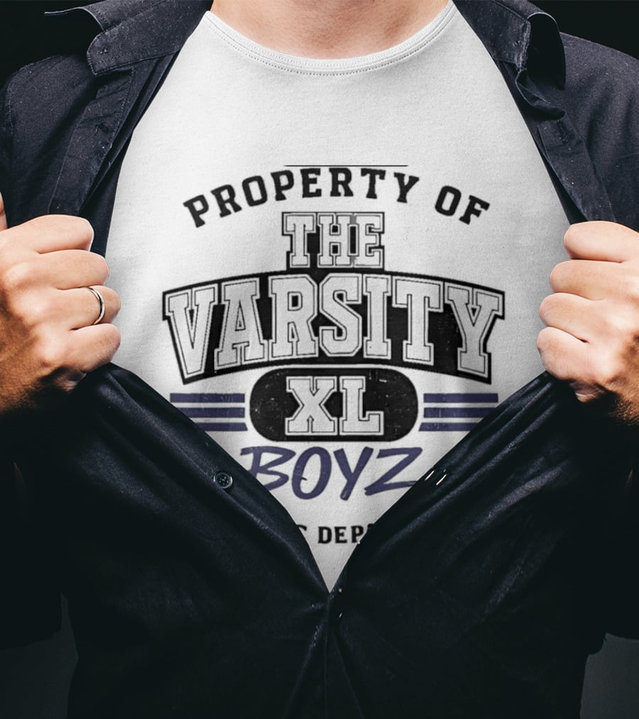 Property Of Varsity XL Boyz Athletic Department T-Shirt