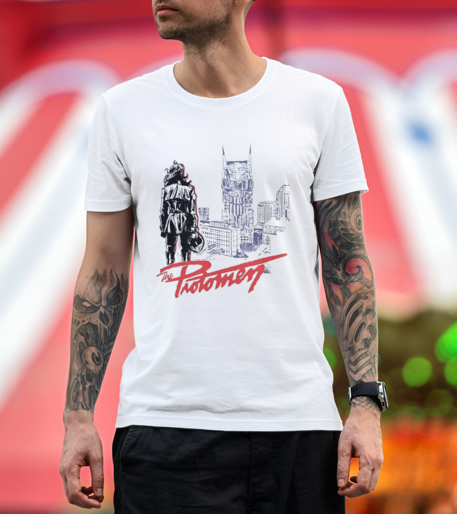 The Protomen Nashville Skyline Synthwave Rock Opera T-Shirt