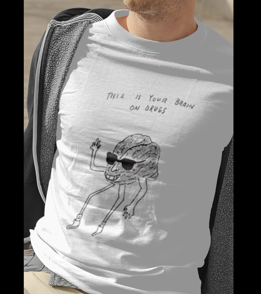 This Is Your Brain On Drugs Drug Awareness Paint Brain With Legs T-Shirt