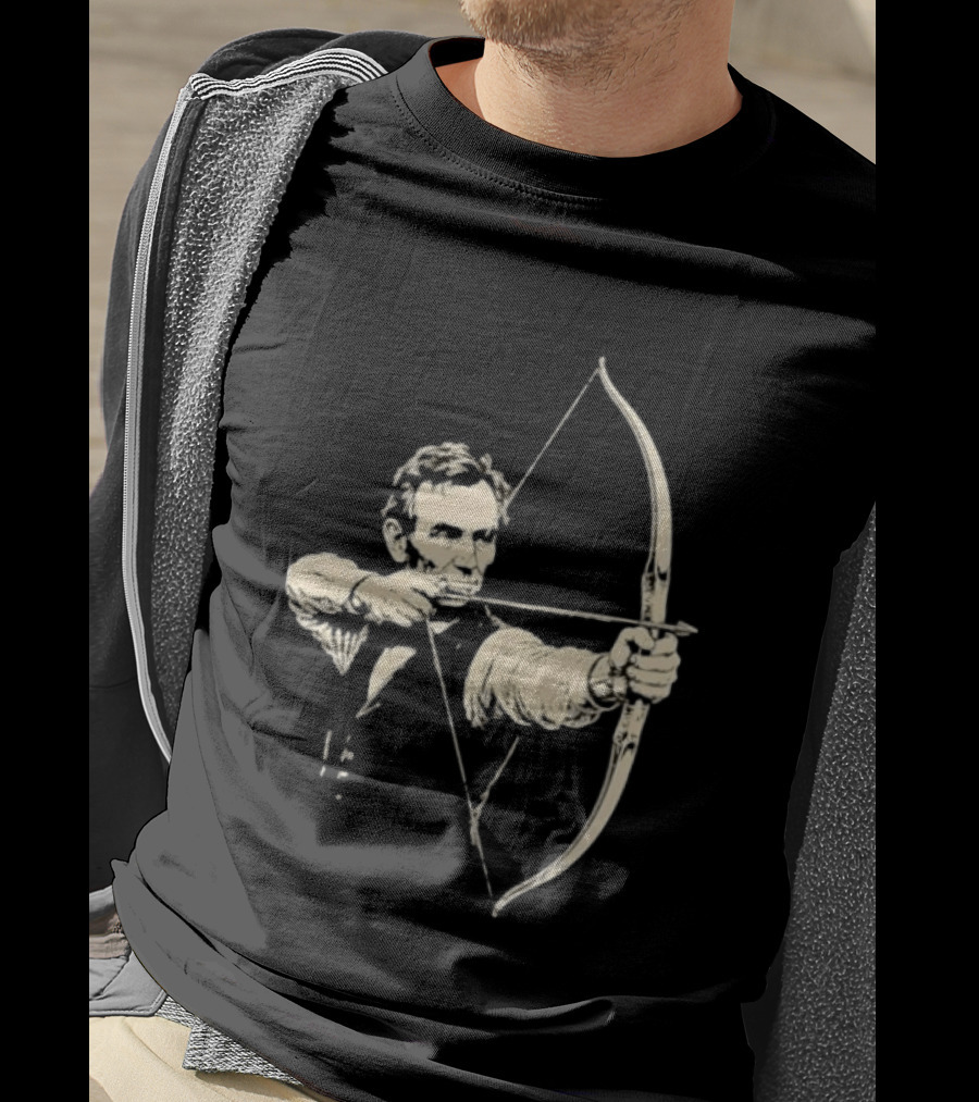 Abraham Lincoln Archery Archer United States 16th President POTUS American T-Shirt