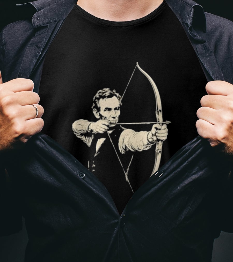 Abraham Lincoln Archery Archer United States 16th President POTUS American T-Shirt