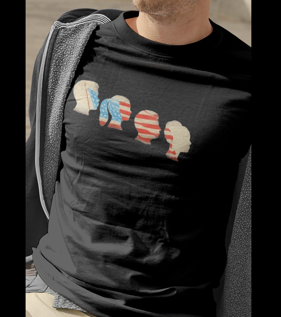 American Flag New York Public Library Joan Wong Marshall Project T-Shirt