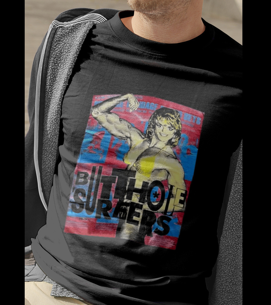 Butthole Surfers Gym Retro Bodybuilder T-Shirt