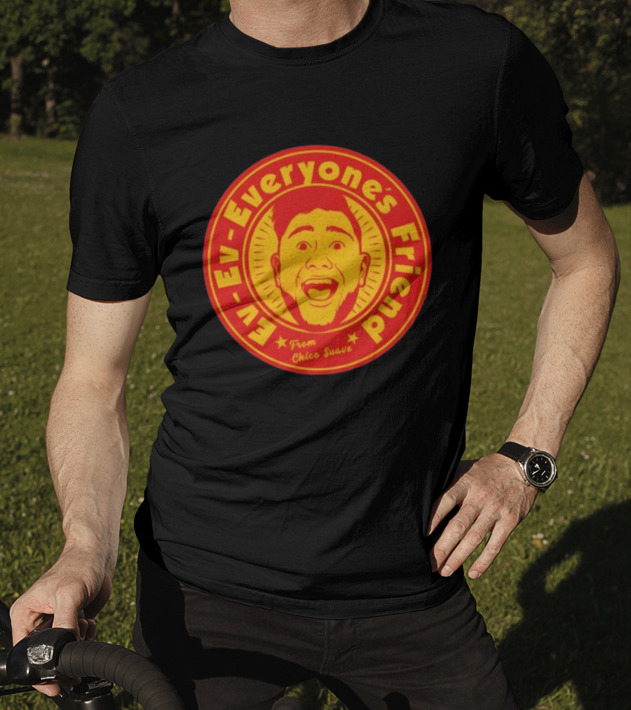 Ev Ev Everyone's Friend From Chico Suave Retro Style Round T-Shirt