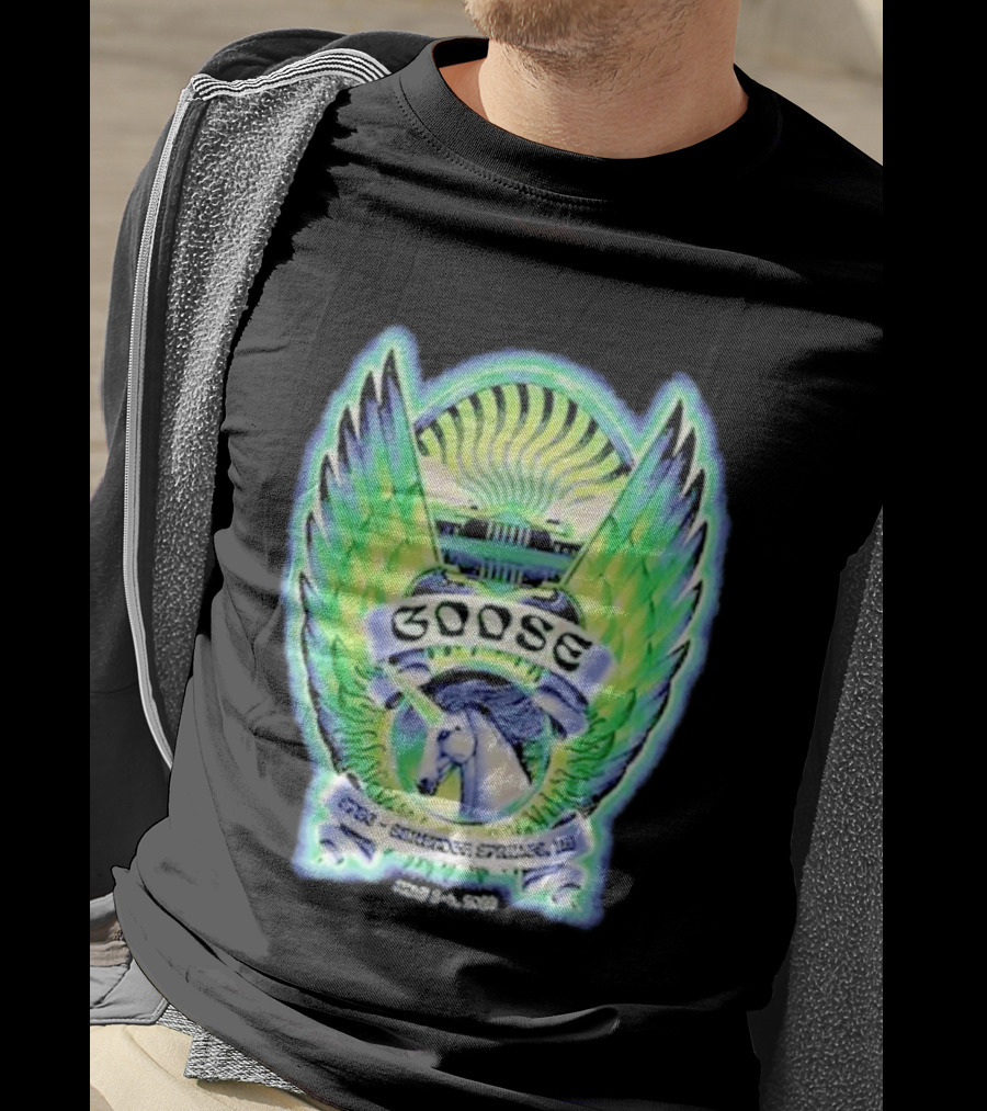 Goose The Band Saratoga Springs July 3 4 2026 Winged Horse New York Concert Tour T-Shirt