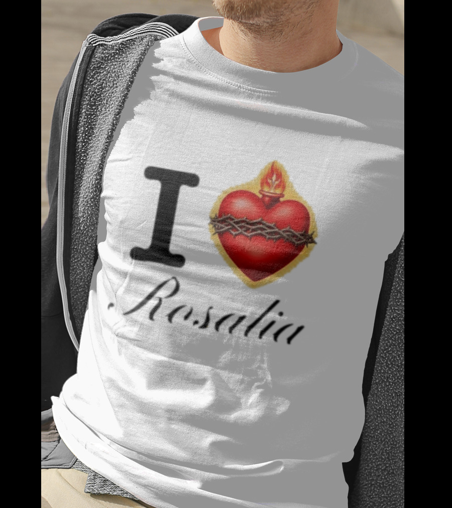 I Love Rosalia Alexa Demie Wear LUX Tour 2026 Sacred Heart Flame Thorn T-Shirt