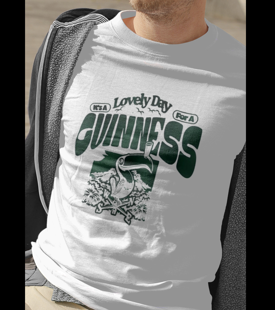 Lovely Day For A Guinness Toucan With Compass Scenery T-Shirt