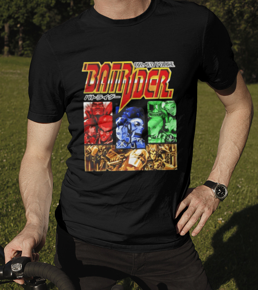 Armed Police Batrider Arcade Game Characters Raizing Shoot Em Up T-Shirt
