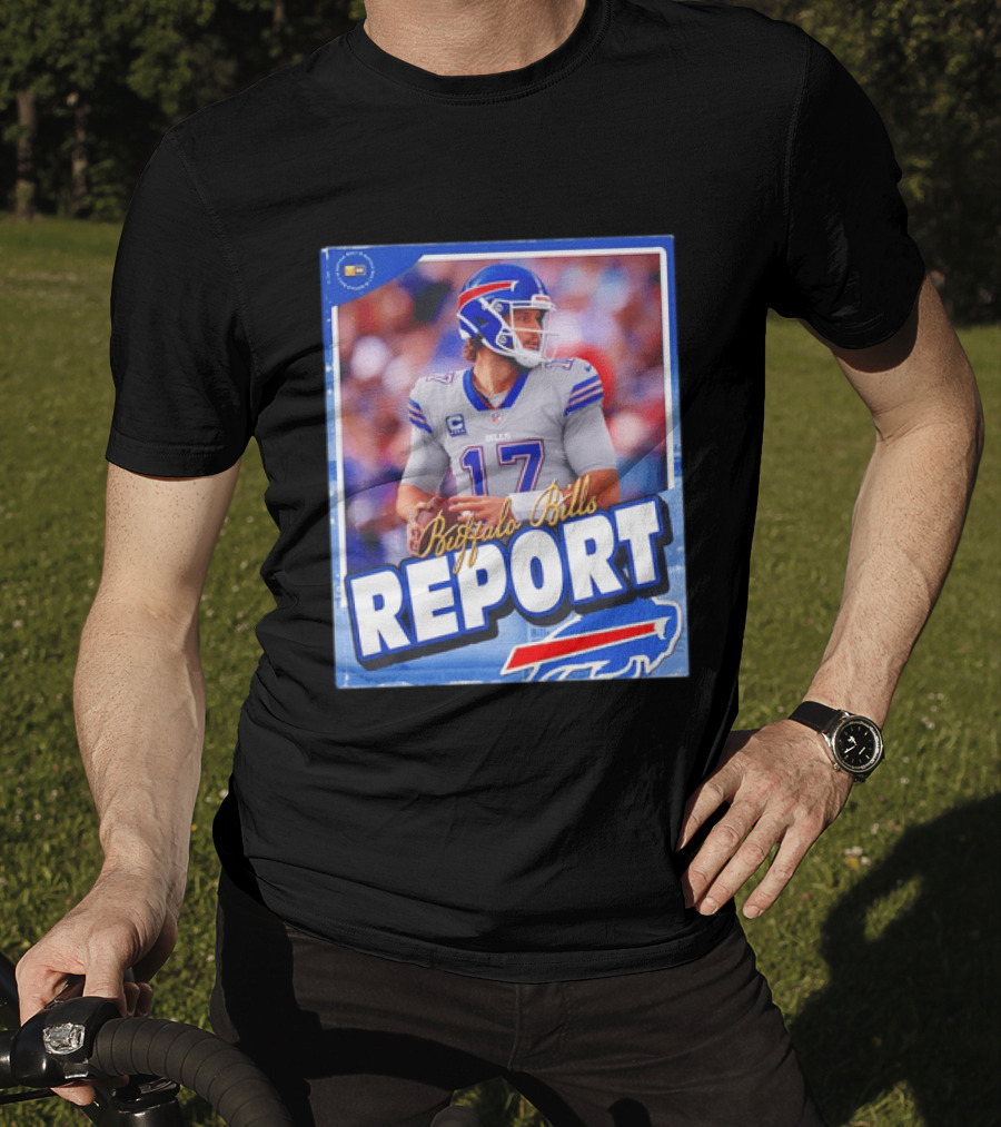 Buffalo Bills Report Josh Allen Number 17 T-Shirt
