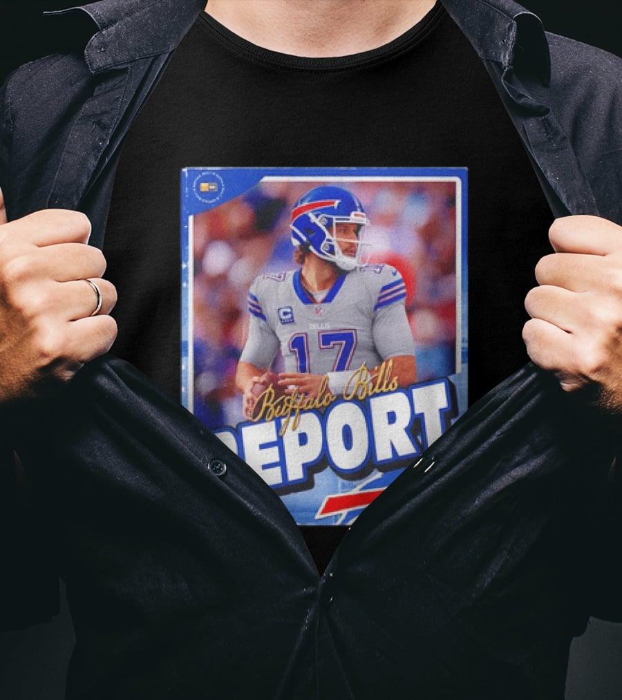 Buffalo Bills Report Josh Allen Number 17 T-Shirt