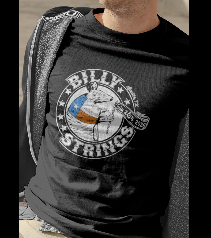 Billy Strings Armadillo Austin Texas July 2 & 3 2026 T-Shirt