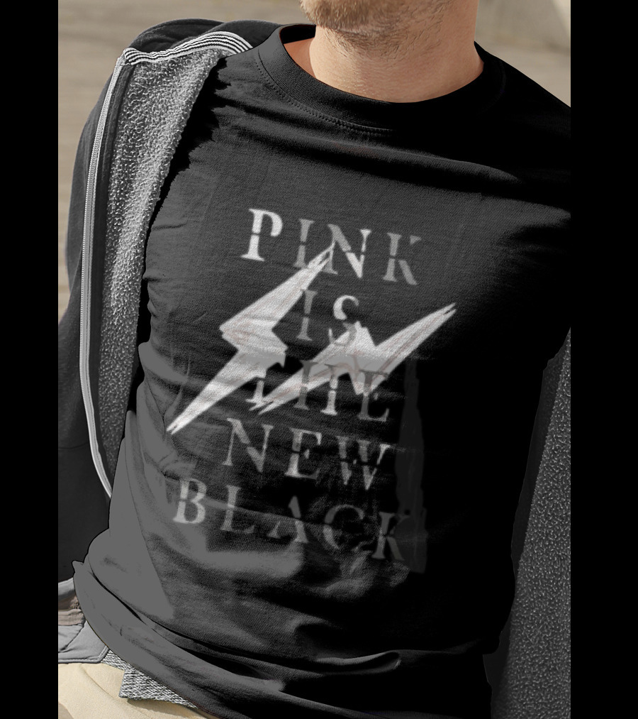 Blackpink Pink Is The New Black Lightning Bolt T-Shirt