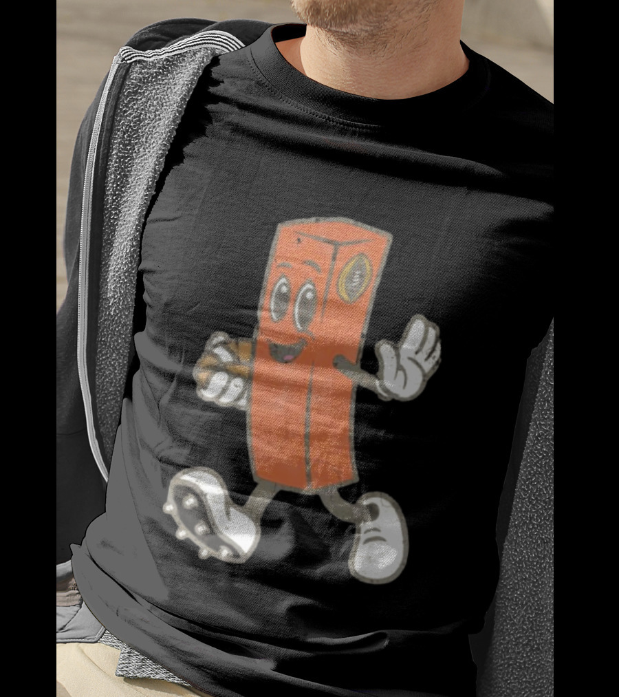 Cleveland Browns Chomps Mascot Football Player T-Shirt