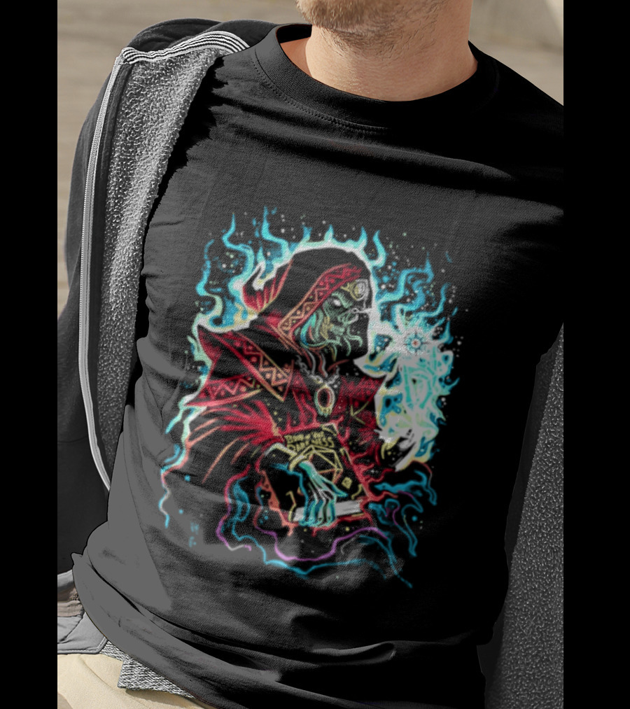Lich Wizard Dungeons And Dragons Book Of Vile Darkness Tabletop Gaming Magic T-Shirt