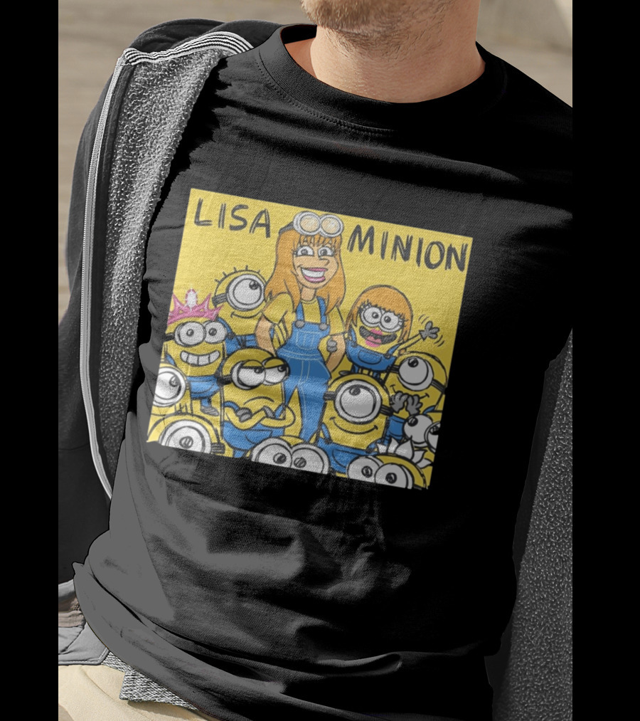 Lisa Minion Characters Cartoon Group Fun Playful Adventure T-Shirt