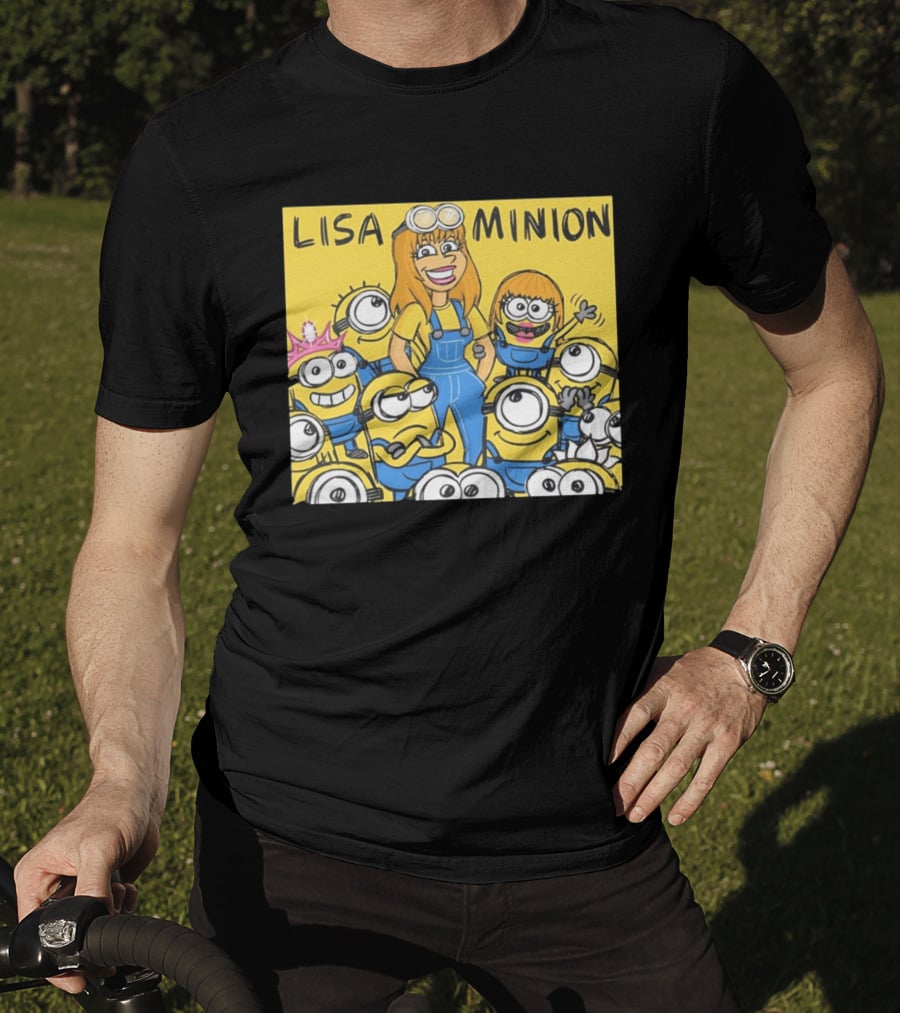 Lisa Minion Characters Cartoon Group Fun Playful Adventure T-Shirt