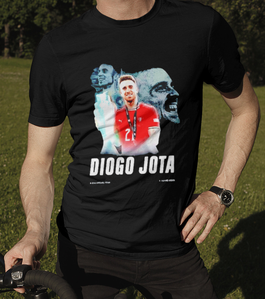 Diogo Jota Portugal No 21 Legends Football Player T-Shirt