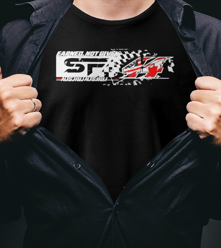 Earned Not Given STA 44 American Flag Nishikanshu Racing 2026 T-Shirt