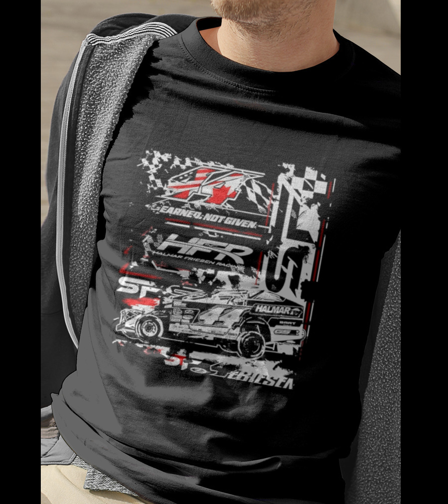 Earned Not Given 44 Halmar Racing American Flag 2026 T-Shirt