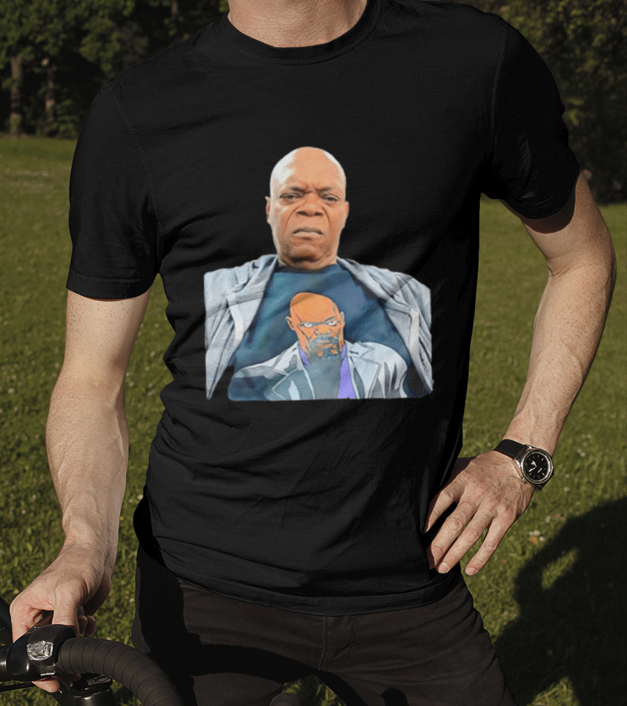 Samuel L Jackson Nick Fury Marvel Cinematic Universe Marvel Studios T-Shirt