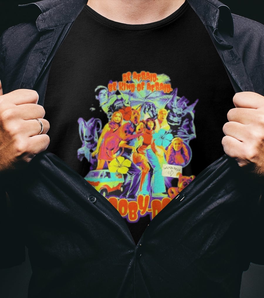 Scooby Doo Mystery Inc Be Afraid Be Kind Of Afraid Hamburger Van T-Shirt
