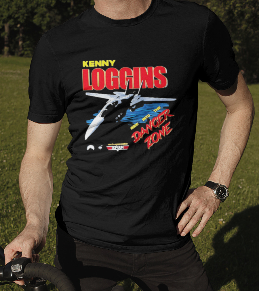 Kenny Loggins Ride Into The Danger Zone Top Gun Original Soundtrack T-Shirt