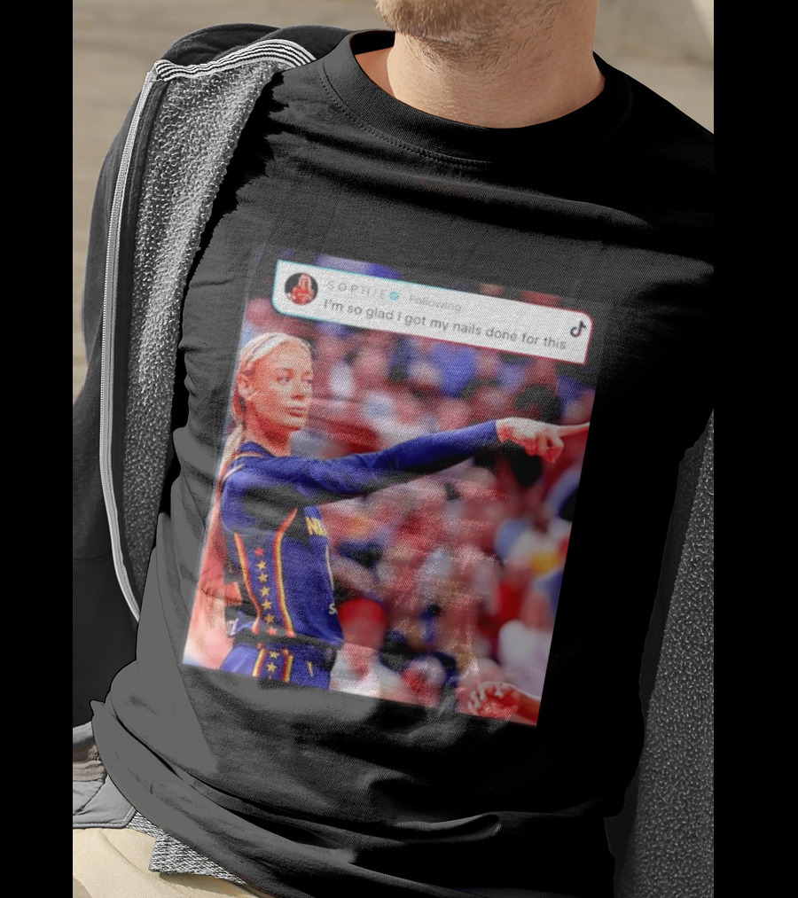 Sophie Cunningham Pointing I'm So Glad I Got My Nails Done Basketball Moment T-Shirt