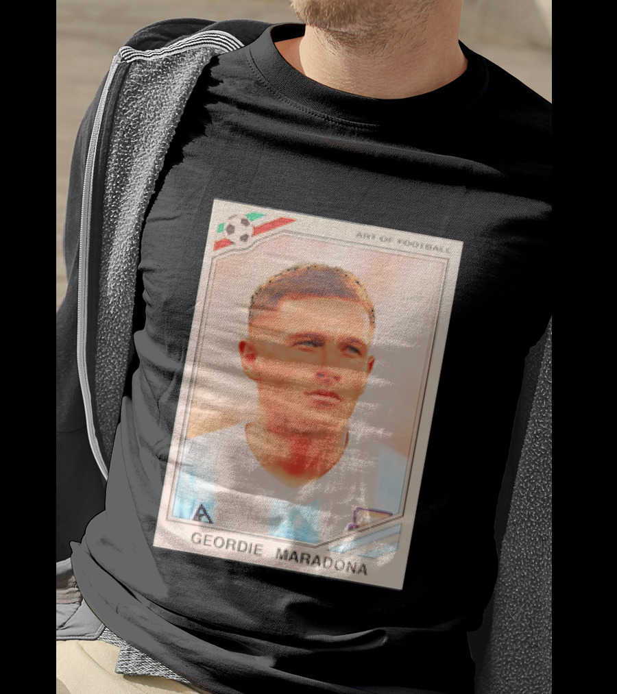 Geordie Maradona Art Of Football Argentina National Team T-Shirt