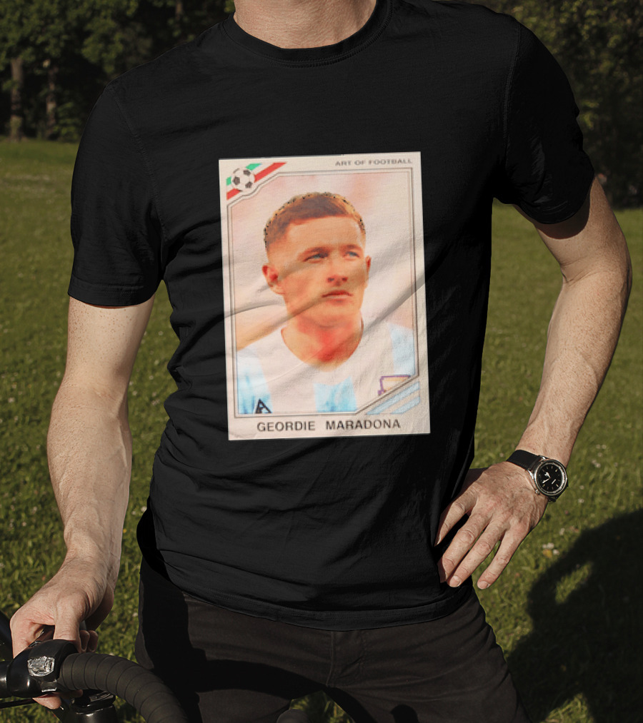 Geordie Maradona Art Of Football Argentina National Team T-Shirt