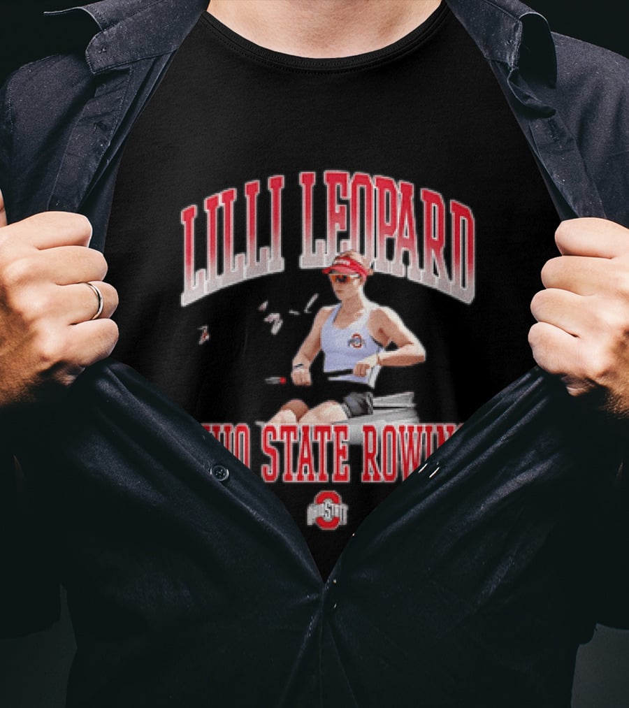 Lilli Leopard Ohio State Rowing T-Shirt