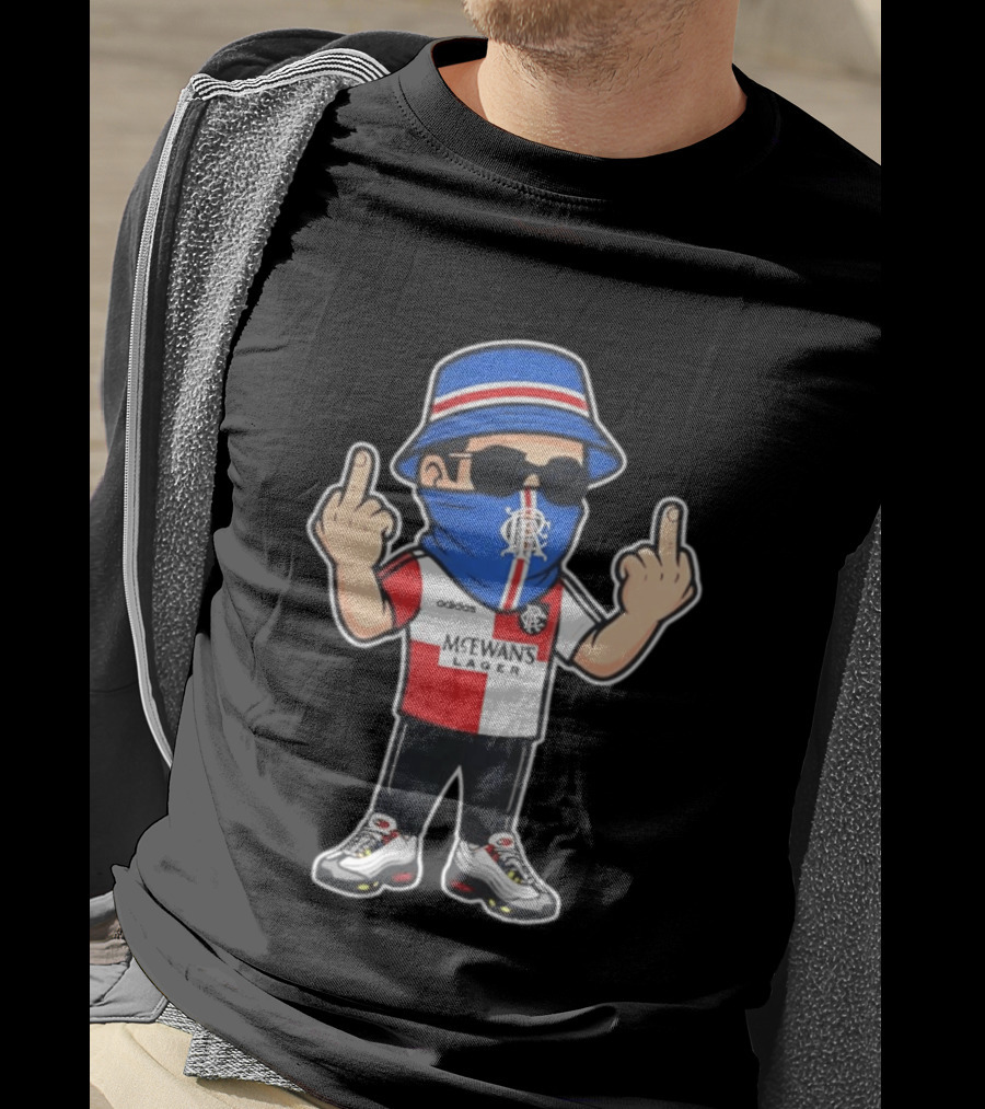 Rangers Streetwear Adidas McEwans Lager Football Ultra Gesture T-Shirt