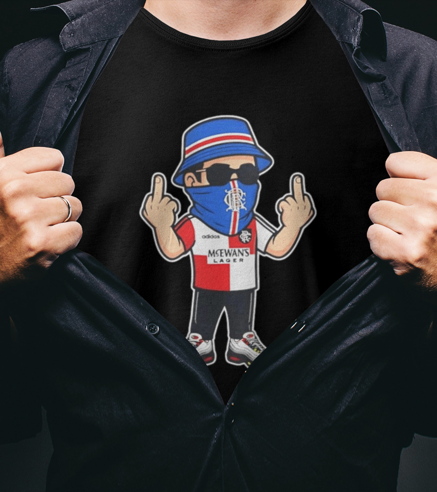 Rangers Streetwear Adidas McEwans Lager Football Ultra Gesture T-Shirt