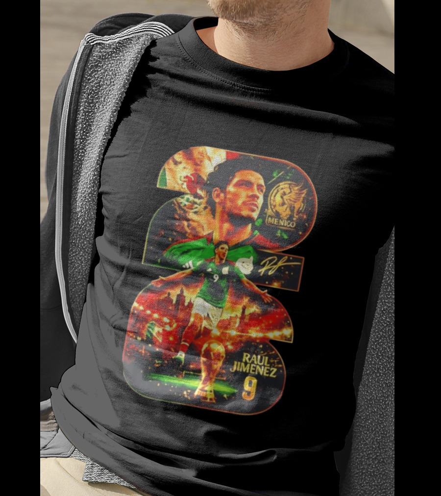 Raul Jimenez 9 Mexico Soccer Legend T-Shirt