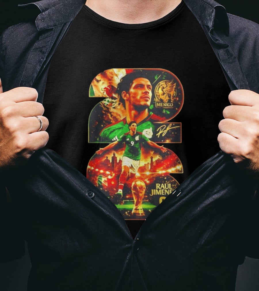 Raul Jimenez 9 Mexico Soccer Legend T-Shirt