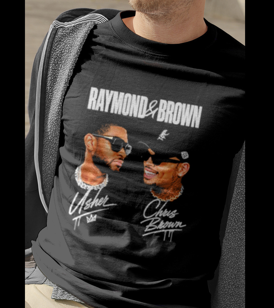 Raymond And Brown Usher Chris Brown Signatures T-Shirt