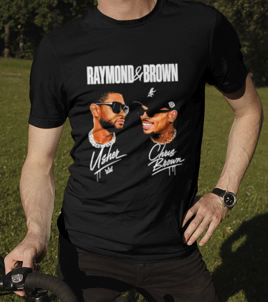 Raymond And Brown Usher Chris Brown Signatures T-Shirt