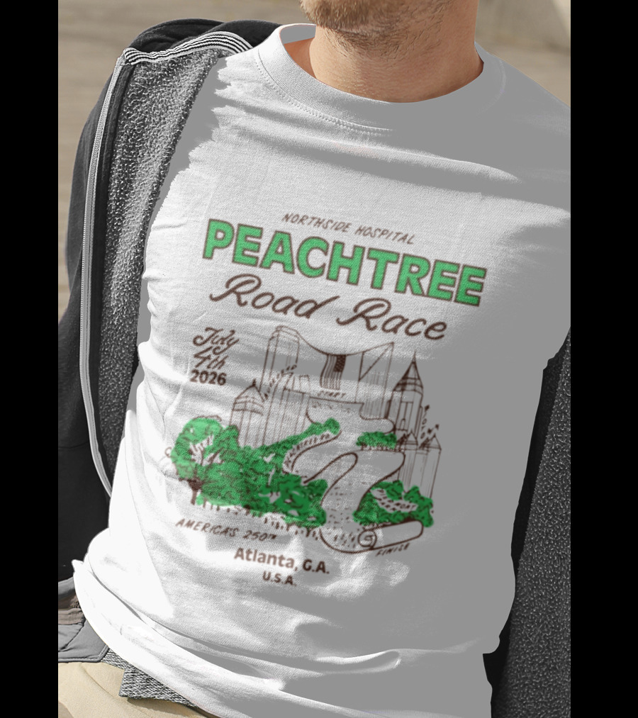 2026 Atlanta Peachtree Road Race MARTA Atlanta G.A. U.S.A. T-Shirt