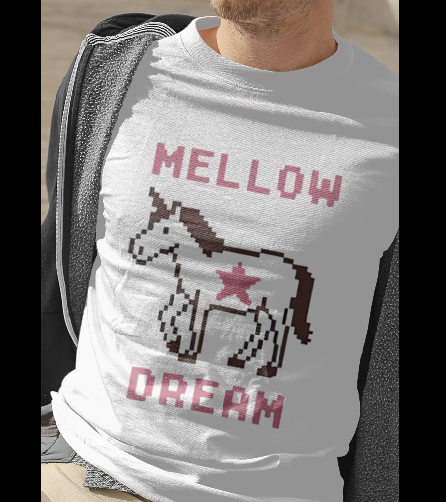 Mellow Dream Pixel Unicorn Star T-Shirt