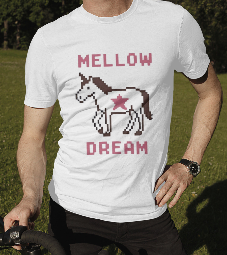 Mellow Dream Pixel Unicorn Star T-Shirt