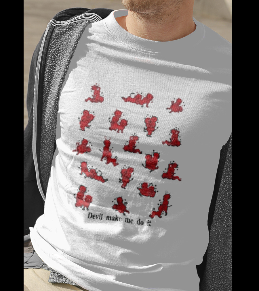 Drake Devil Make Me Do It Mischievous Red Cartoon Characters T-Shirt