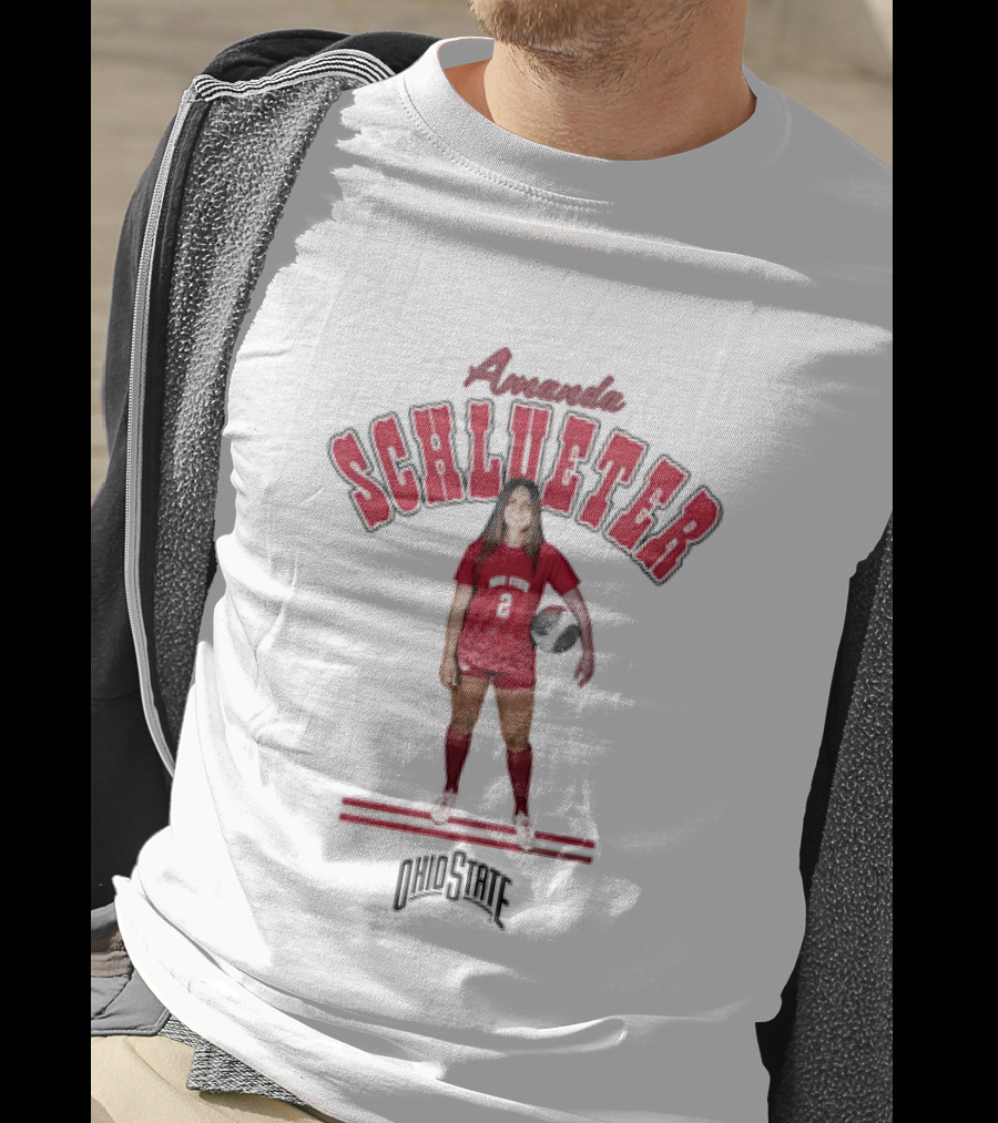 Amanda Schlueter Ohio State Buckeyes Soccer Player T-Shirt
