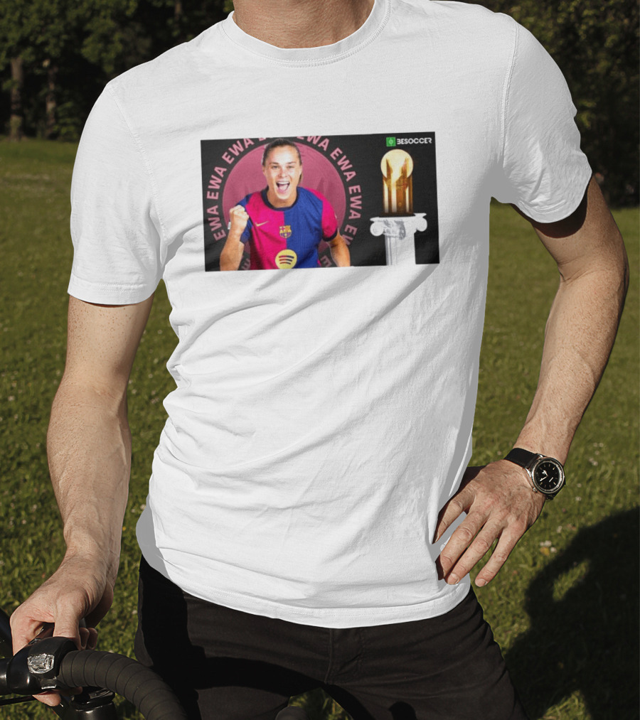 Ewa Pajor 2025 Gerd Muller Trophy Winner Barcelona FC BeSoccer T-Shirt