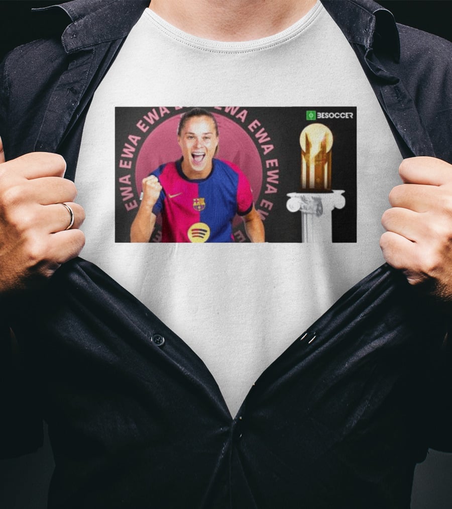 Ewa Pajor 2025 Gerd Muller Trophy Winner Barcelona FC BeSoccer T-Shirt